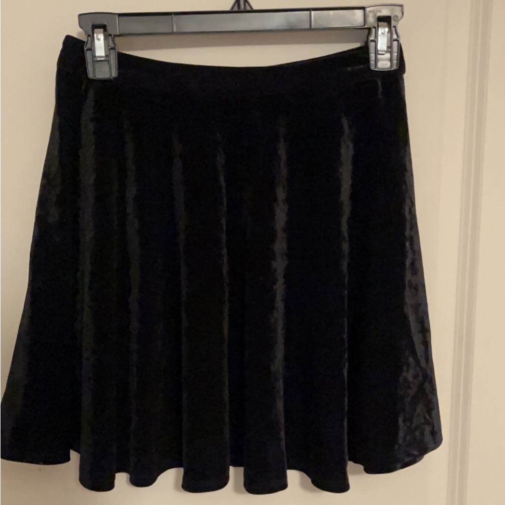 Lush Black Skater Skirt